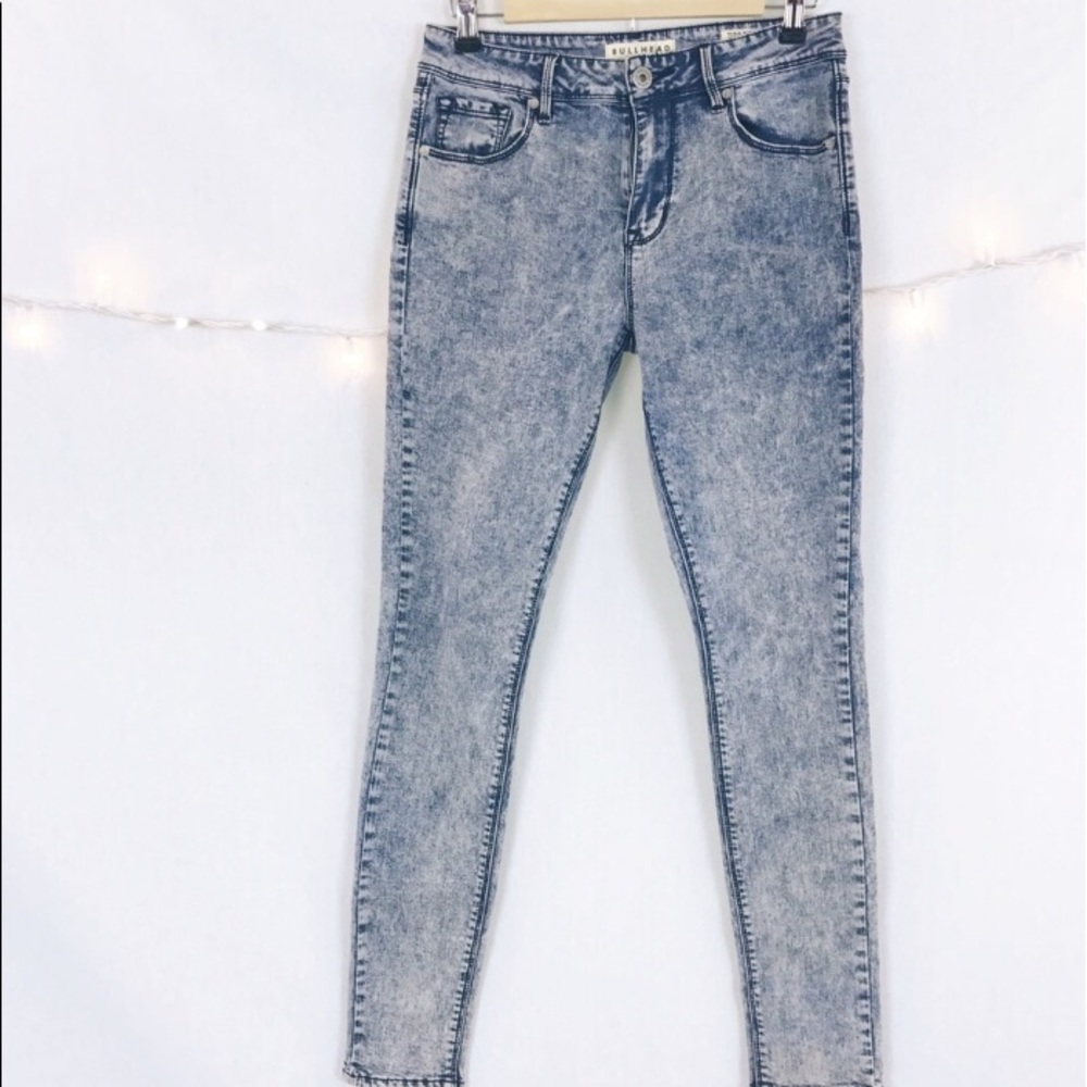 acid wash high rise bullhead jeggings!